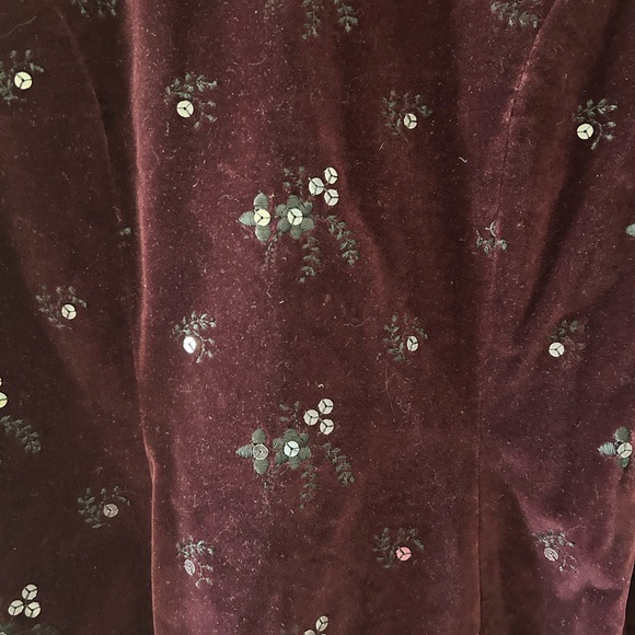 Monsoon London Purple and Black Velvet Sequined Jacket - Picture 4 of 9